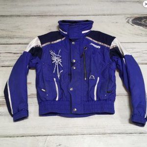 Spyder Coat Vintage Snowmachine Jacket Blue Medium